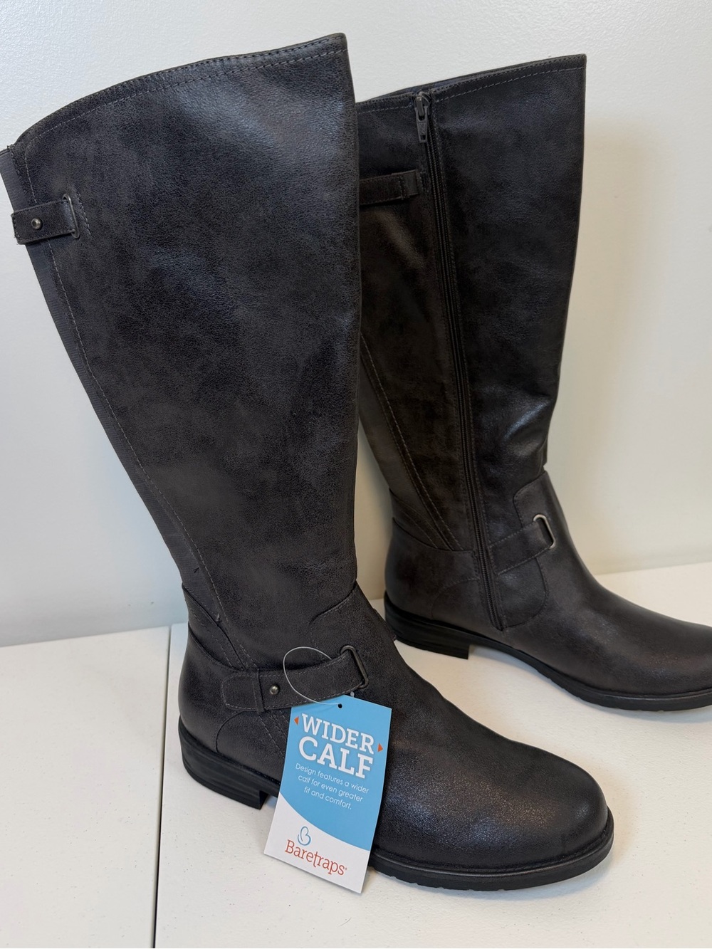BareTraps Autumn Brown Over-the-Knee Wide Calf Riding Boots Size 10